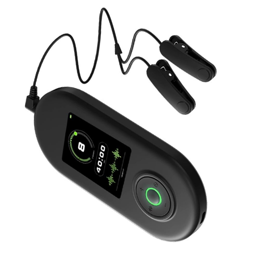 Monitoraggio del sonno portatile intelligente, elettronico, aiuto rapido per il sonno, con clip per le orecchie