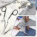 HappyAlley Double Curved Bent Handle Embroidery Scissors, 6 Inches Embroidery Applique Scissor for Machine, Sewing & Handicrafts, Stainless Steel with Precision Curved Blade, Comfortable & Easy to Use