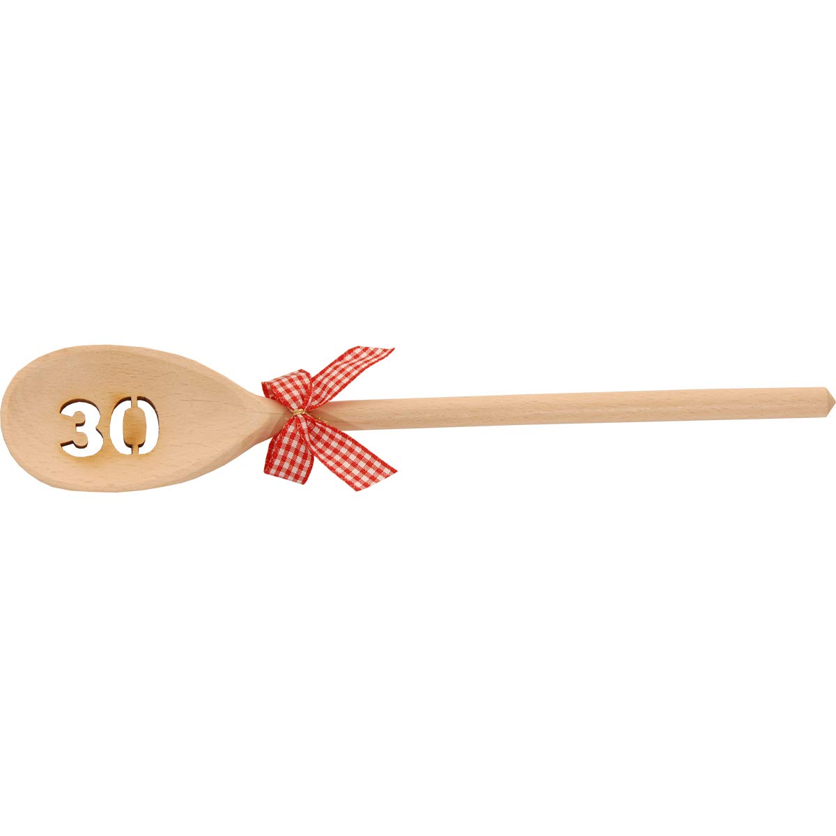 Cucchiaio Di Legno Per Cucina Con Numero 30 E Fiocco: Regalo Originale Per 30° Compleanno O Anniversario