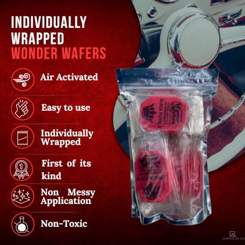 Image of Wonder Wafers 75 Count Air Fresheners Individually Wrapped, Black Royale Fragrance