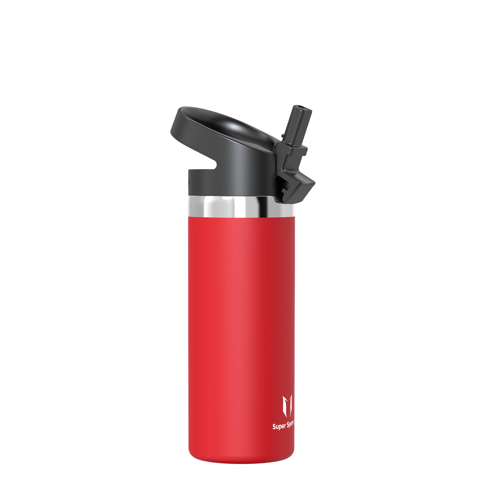 Super Sparrow Borraccia Termica - 500ml, 750ml, 1L - SwivelSip Inox Bottiglia - Senza BPA Borracce Termiche, Borraccia Bambini Ergonomica per Scuola, Sportiva, Bici, Campeggio, Palestra