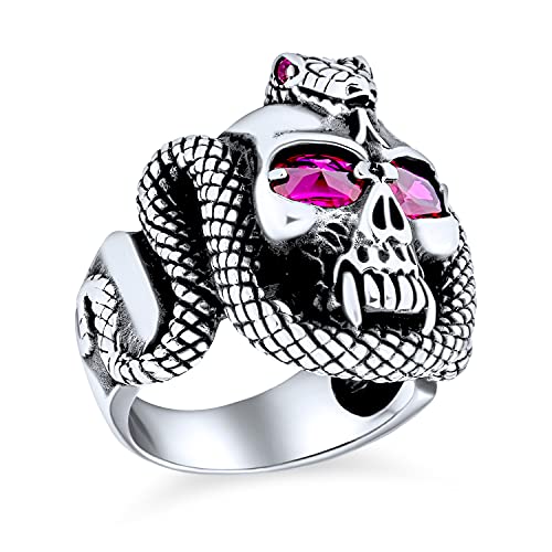 Grande bague homme argent sterling .925 style biker gothique haut de gamme
