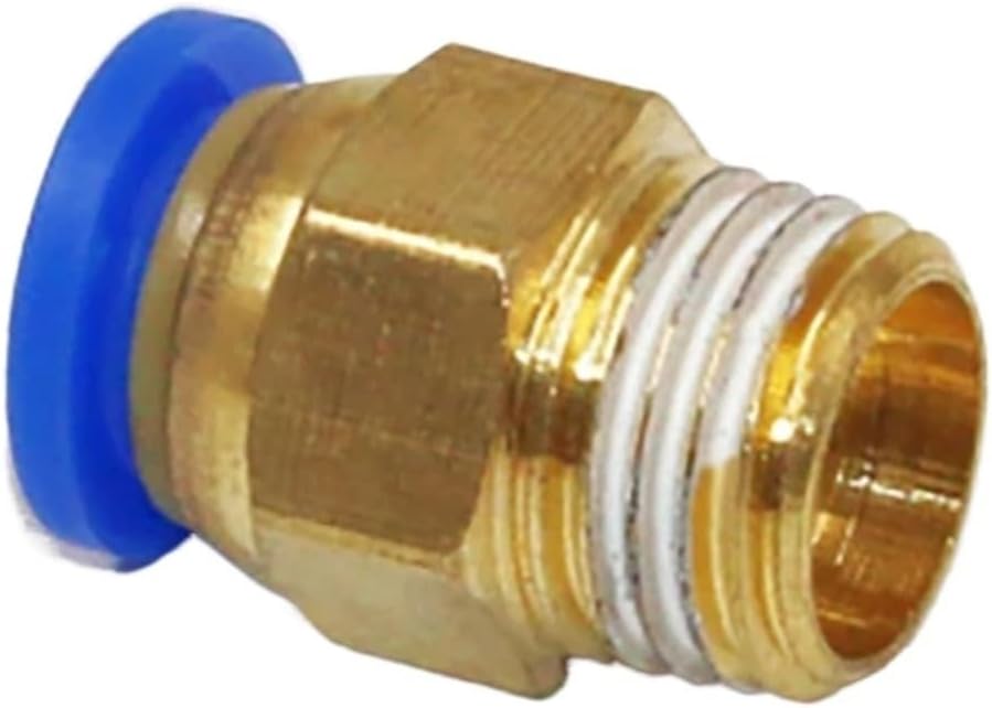PC Hose Connection Fitting 4-12Mm Thread 1/4" 1/2" 1/8 "3/8" Nipple Brass Quick Coupling Pneumatic Fittings 1Pcs(PC6-02)