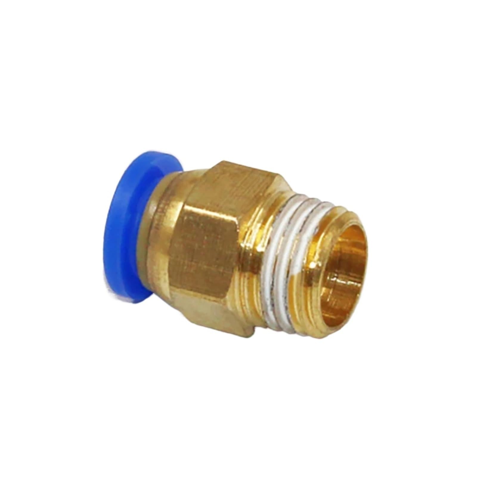 Conexión de manguera de PC, rosca de 4-12 mm, latón de 0.25 pulgadas, 0.5 pulgadas, 0.12 pulgadas y 1 cm, acoplamiento rápido neumático (1 unidad). (PC10-02)