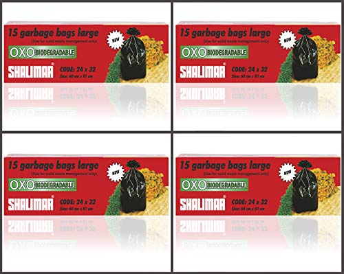 Shalimar-Premium-OXO-Biodegradable-Garbage-Bags-24-X-32-Inches-Large-60-Bags-4-rolls-Dustbin-BagTrash-Bag-White-Color