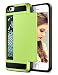 iPhone 6 Case, Vofolen Impact Resistant Protective Shell iPhone 6S Wallet Cover Shockproof Rubber Bumper Case Anti-scratches Hard Cover Skin Card Slot Holder for iPhone 6 6S 4.7 inch (Lime)