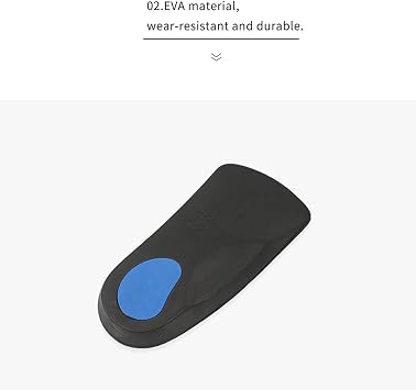 Insoles,3/4 Length Orthotic Inserts,Arch Pain Relief Insole,for Plantar Fasciitis, Flat Feet, Over-Pronation, Relief Heel Spur Pain,Arch Support Orthotic for Women and Men