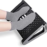 Foot Rest Under Desk Adjustable, Ergonomic Adjustable Foot Rest at Work with Massage Roller, Foot Stools for Under Office Desk, Under Desk Footrest with Foot Massage Roller