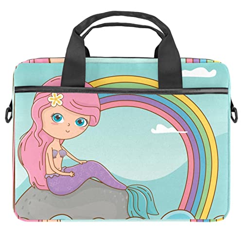 Sacoche ordinateur 13.3 pouces bandoulière housse PC portable 14.5" sirène
