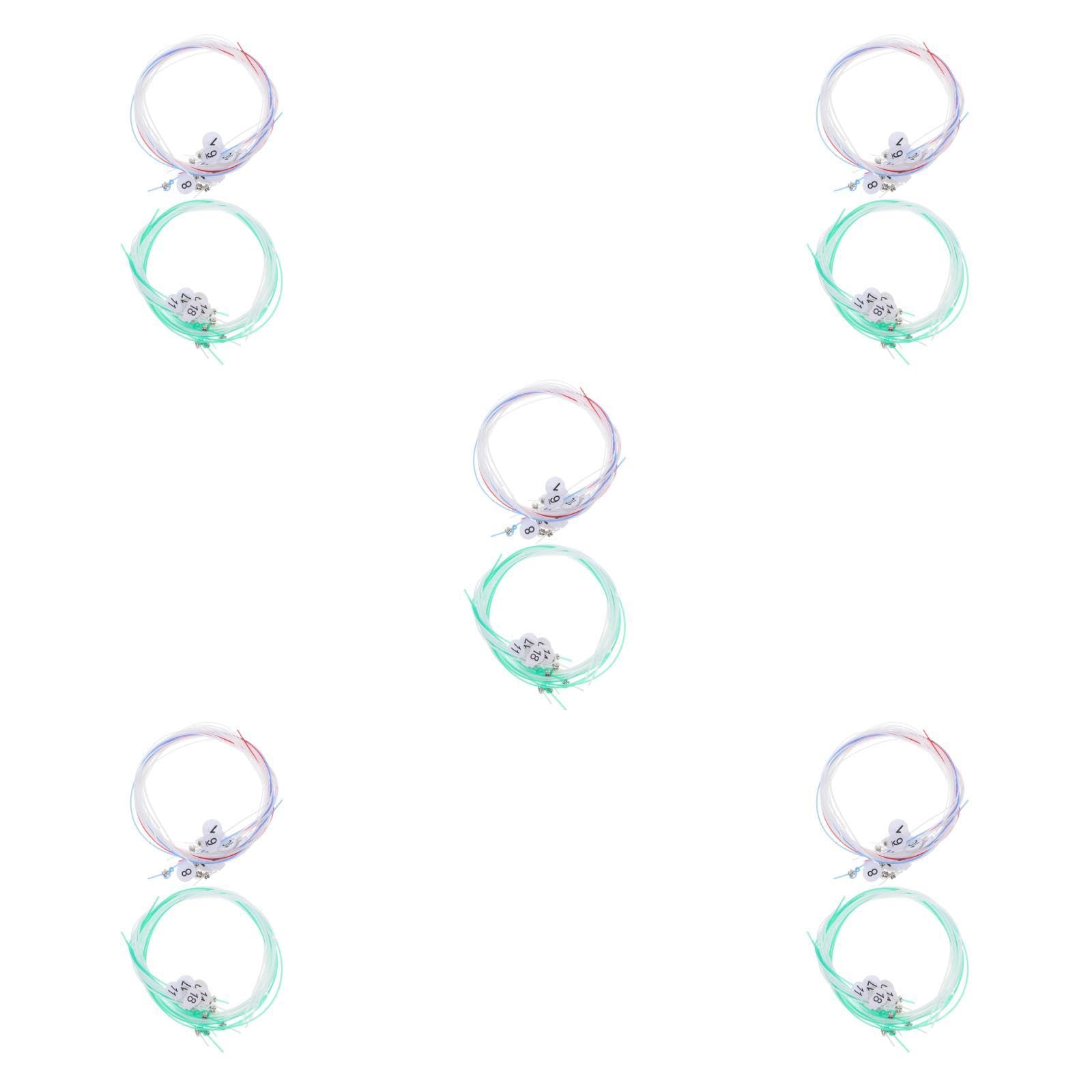 ibasenice 5juegos Cuerdas De Lyra De Nylon Marcadores Numéricos Accesorios De Reemplazo Para Instrumentos Musicales Cuerdas Resistentes y Duraderas
