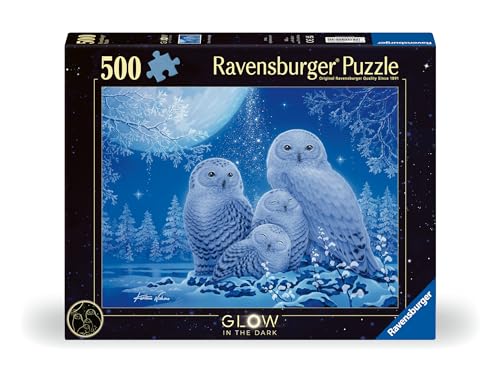 Puzzle Star Line 500 pièces : Chouettes au de lune Ravensburger France - vue 2