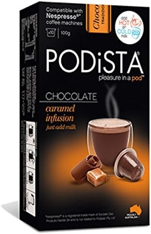 Nespresso Compatible Hot Chocolate Pods 4 Pack (40 pods) (Caramel)