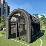 Inflatable Tennis Tent Baseball Cage Football Court Cage Inflatable Baseball Field Softball Batting&Pitching Cage 20' x10'x10.5' with Blower
