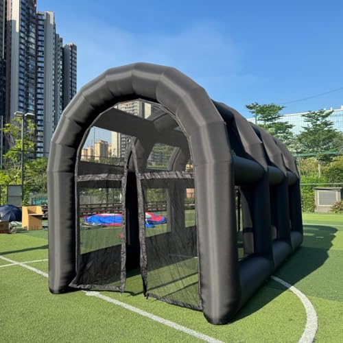 Inflatable Tennis Tent Baseball Cage Football Court Cage Inflatable Baseball Field Softball Batting&Pitching Cage 20' x10'x10.5' with Blower