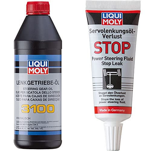 Liqui Moly 1145 Aceite para Cajas De Dirección 3100, 1 L + 1099 Producto para Evitar Pérdidas De Aceite De La Servodirección, 35 Ml