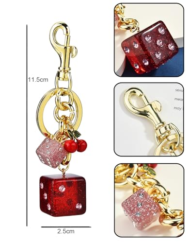 Image of Bag Charm KeyChain - Purse Wallet Chain & Charms Accessories for Handbags- Stocking Stuffers Gifts for Women Girls