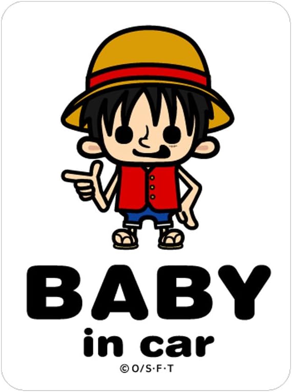 General sticker LCS-023 Luffy BABY in car