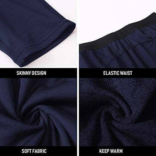 Calças de compressão masculina,KKcare Pacote de 3 calças masculinas leggings de corrida academia fit