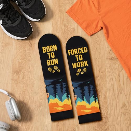 AGRIMONY Gifts for Men Women Teen Boys -Funny Forced to Work Crazy Socks -Fathers Christmas Birthday Gifts Stocking Stuffers3