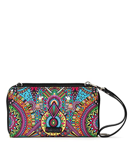 Image of Sakroots Smartphone Crossbody Purse - Women's Cellphone Bag & Wallet For Everyday - Convertible Wristlet With Zipper