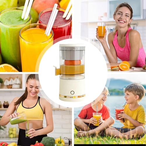 Amzeth cold press juicer，juicer machines，extractor de jugos y vegetales，Makes Juice,High Juice Yield Home Juicer (beige)