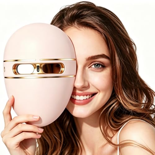 F FIWENE FSA LED Face Mask Light Therapy, Red Light Therapy for Face Wrinkle, Blue Light Therapy Mask for Face Acne, Rechargeable,Anti-Aging,Blemish Repair,Brightens Skin Tone