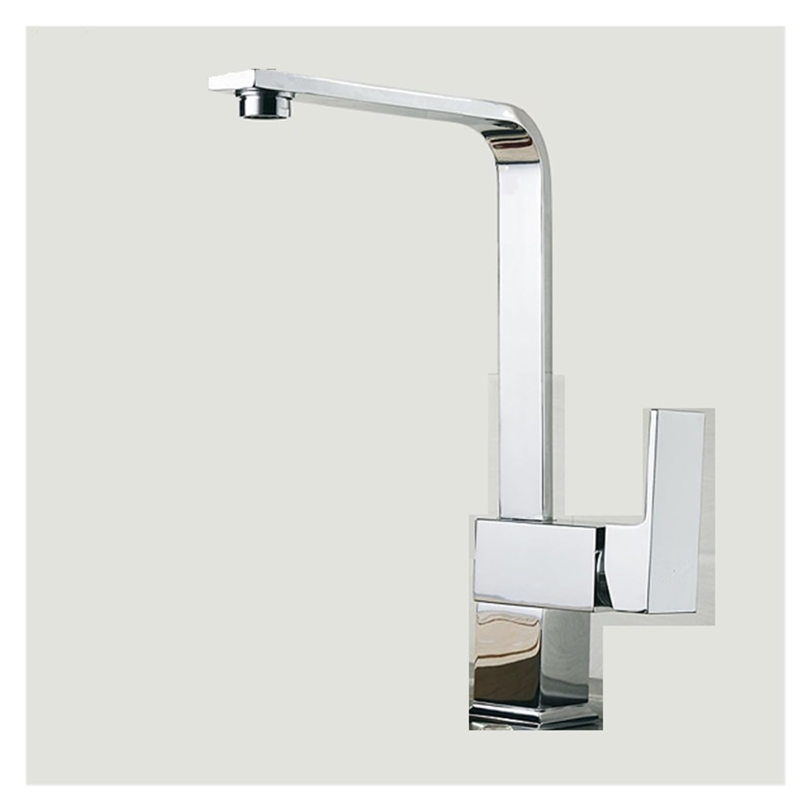 Yjyjy C Faucet Kitchen Faucet Brass Kitchen Sink Faucet, Kitchen Faucet, Square Swivel Kitchen Faucet