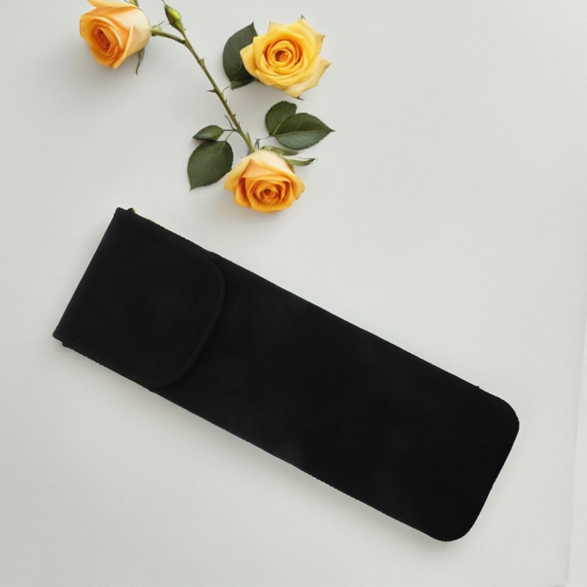 Hair Tool Travel Case Heat Resistant Curling Wand Storage and Hair Straightener Pouch Neoprene 2pcs Portable Organizer Black for Salon and Home Use