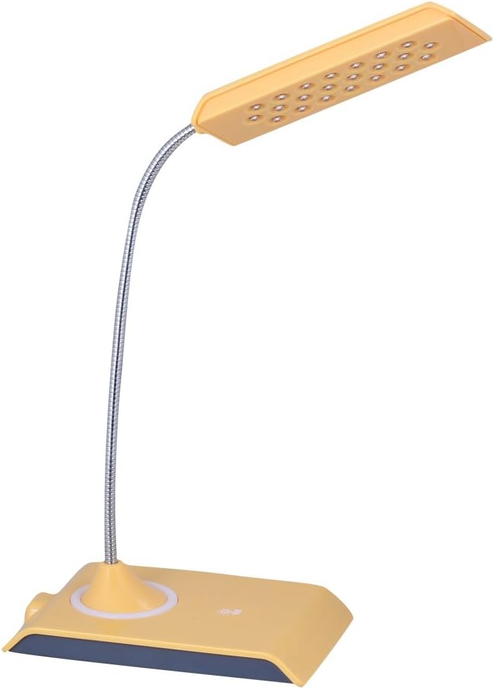 Daffodil LEC200 USB Light – Dimmable Reading Lamp with Bright LED Bulbs, Flexible Gooseneck/Plugs into Your PC or Mac's USB Port to Light-up its Keyboard and Screen. No Batteries Needed (Yellow)