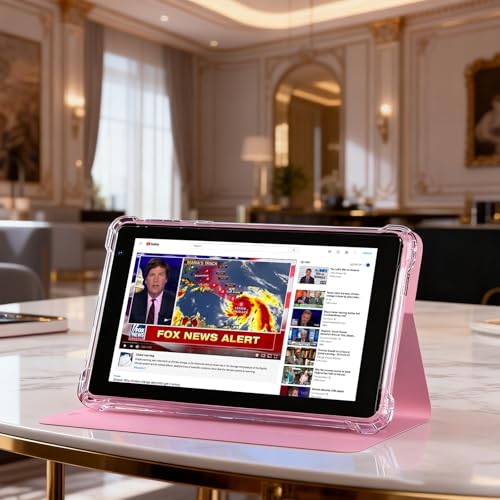 Image of ATOZEE 7 Inch Android Tablet with Case, Android OS Tablet PC, 32GB ROM+ 8GB RAM Tabletsa Quad-Core Processor Android Tableta pc Dual Camera,5G WiFi 6, BT Computer Tabletas,mini Tablets (Pink)