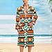 Soft Spa Bath Robe Fashion Robe With Pockets Lightweight Bathrobe For Men Tribal Navajo Indiana Western Southwest Ethnic