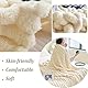 Kunstpelz-Decke aus Kaninchenimitat,Kuscheldecke Flauschig,Luxuriöse Weiche Warme Bubble-Decke,Dicke Und Warme Sofadecke,180×200cm Super Soft Wohndecke Dick Flauschige für Bett,Couch(Milchig weiß)