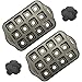 Tosnail 12 Cavity Mini Cheesecake Pan Cupcake Pan with Removable Bottom, Square