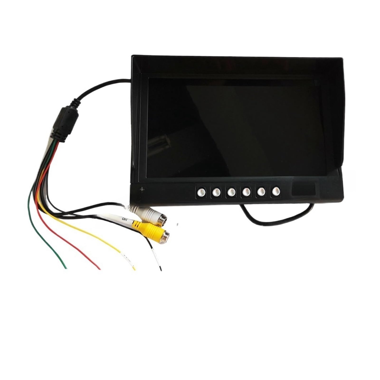 9 "IPS HD SD DVR grabación 2CH Split 4Pin Monitor de visión trasera de coche + 2x1080P AHD cámara de marcha atrás de respaldo for autobús camión impermeable