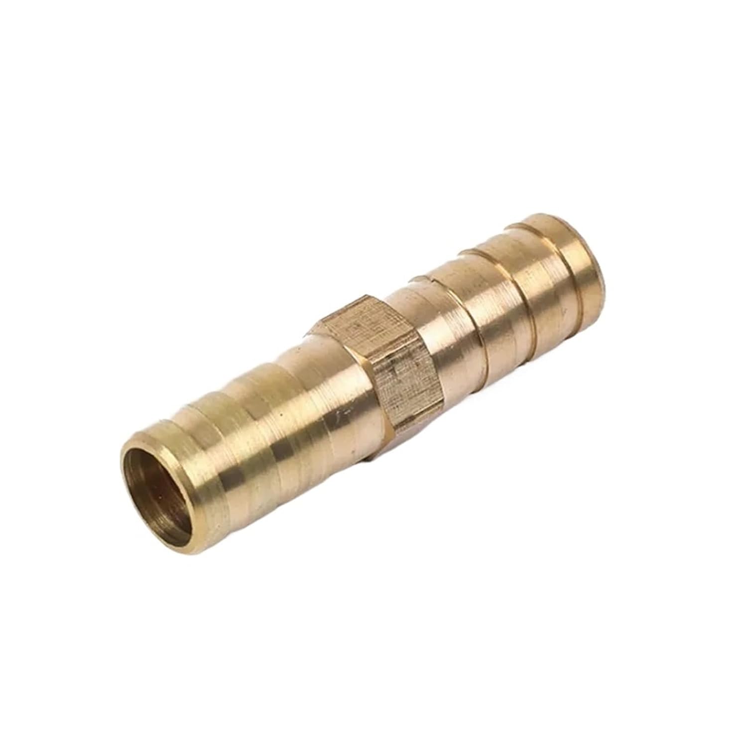 Brass Pipe Fitting Straight Elbow T Y X Shape 2 3 4 Way Connector for 6mm to 8mm 10mm 14mm 16mm 19mm Copper Water Tube(Straight I shap,14mm)
