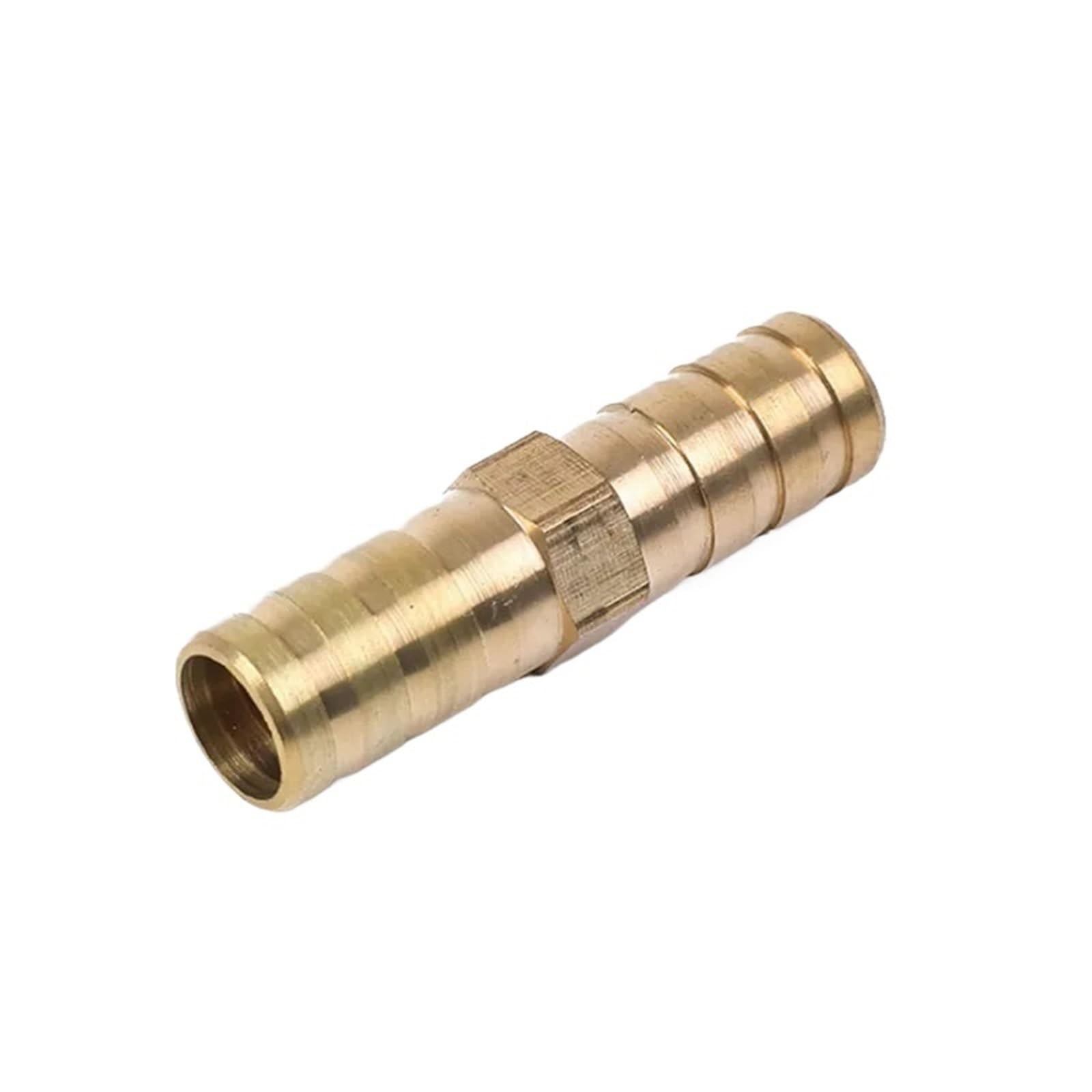 Rácor recto de latón macizo 12mm para conducción de agua cobre