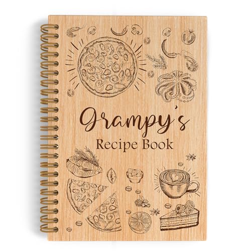 Cadeau d'anniversaire pour grand-père avec ce carnet de recettes vierge
