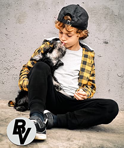 BROOKLYN VERTICAL 2-Pack Boys Fleece Cotton Joggers Pant|Soft Comfortable Cotton,Drawstring Pull,Pockets| Small-XL2