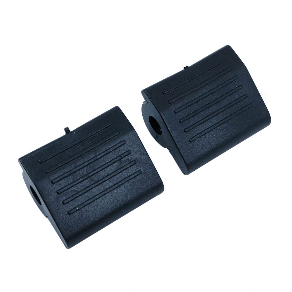 Set di 2 copripedale per leva del cambio, in gomma nera, design antiscivolo, diametro interno 8 mm, accessorio di protezione per moto