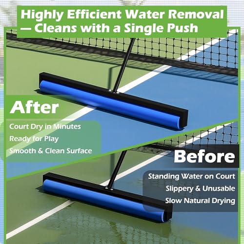 Tennis Court Squeegee, 38'' Foam Tennis Roller for Quick Clearing, Black by Montex - Used condition - Image 5