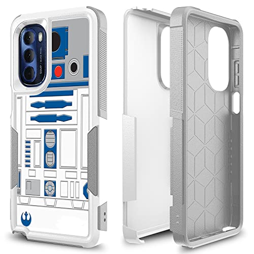 Case For Moto G Stylus 5G 2022, R2D2 Astromech Droid Robot Pattern Shock-Absorption Hard Pc And Inner Silicone Hybrid Dual Layer Armor Defender Case For Motorola Moto G Stylus 5G 2022 #TOP29