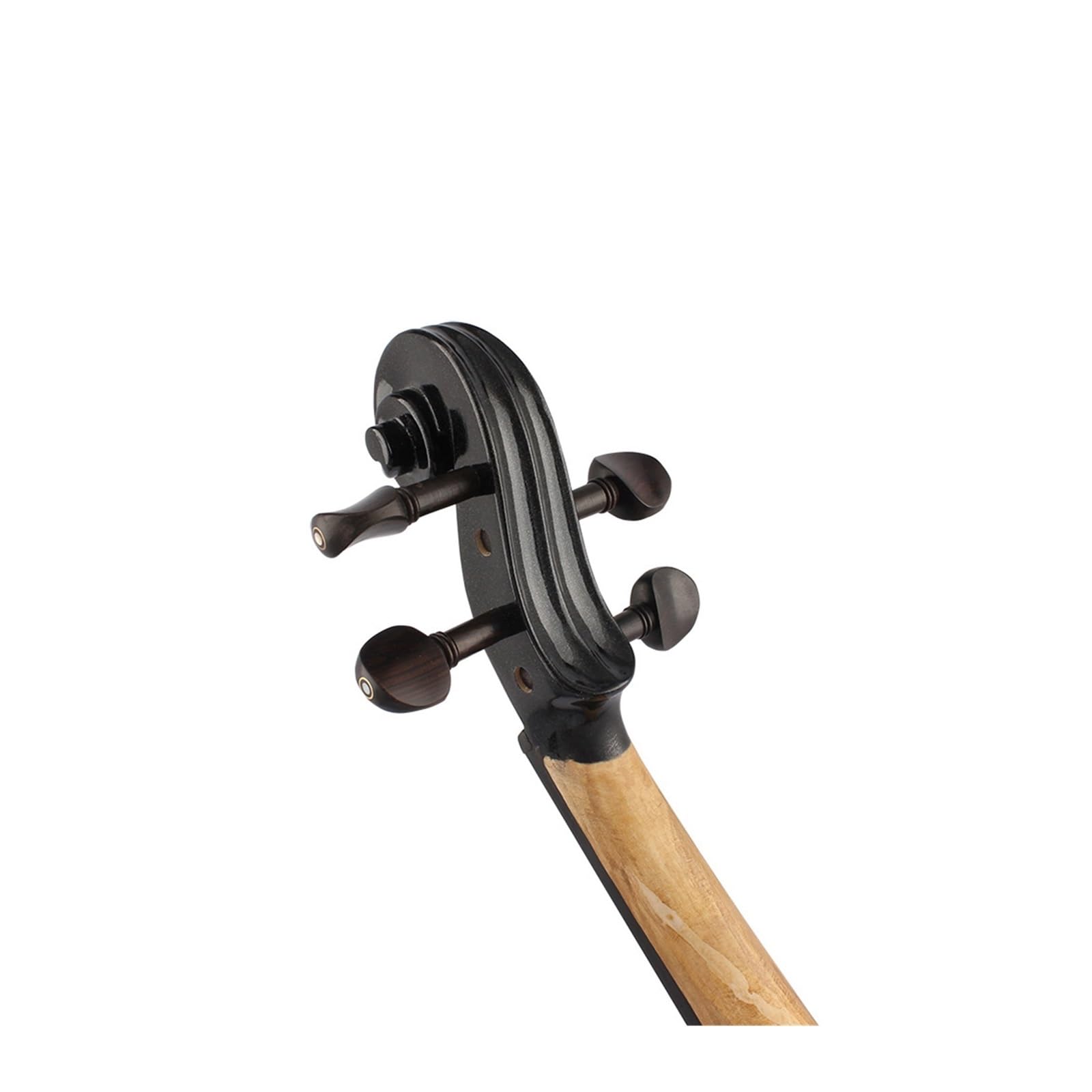 BABYCE Adulti Violino Violino Elettrico Professionale 4/4 Violino Strumento A Corde Violino Nero con Custodia per Accessori Cavo per Cuffie