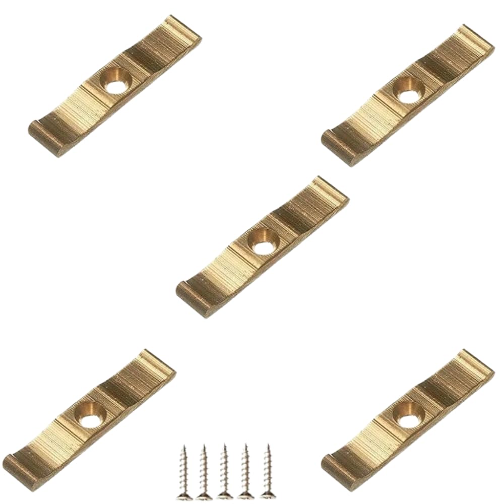 Turn Button Thumb Catch Latch 38mm Solid Brass Cupboard Cabinet Wardrobe Thumb Turn Catch Latches for Gates Sheds, Doors
