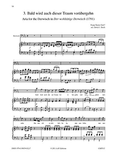 German Opera Arias for Baritone and Piano