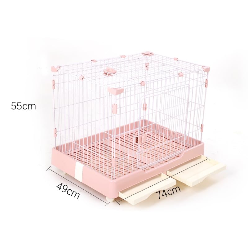 Amazon | SAQIANRE 犬ケージ キャスター付き 移動便利 犬 ゲージ 小型