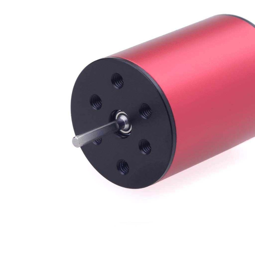 KingVal Replacement 2430 6300KV Waterproof Brushless Motor Shaft 2.0mm with 25A Brushless ESC Compatible with 1/16 1/18 RC Car