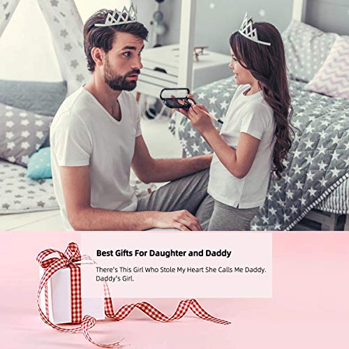 Hofoya Gifts For Dad Daughter Jewelry, Father Daughter Keychain Gifts, Daddys Girl Birthday Necklace Set, There's This Girl Who Stole My Heart She Calls Me Daddy. #TOP4