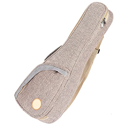 Torba na Ukulele, Gruby Plecak na futerał do Przechowywania Instrumentów Muzycznych, Aksamitna Podszewka, Poduszka Pod szyję (Uniwersalny typ 21/23 cala)
