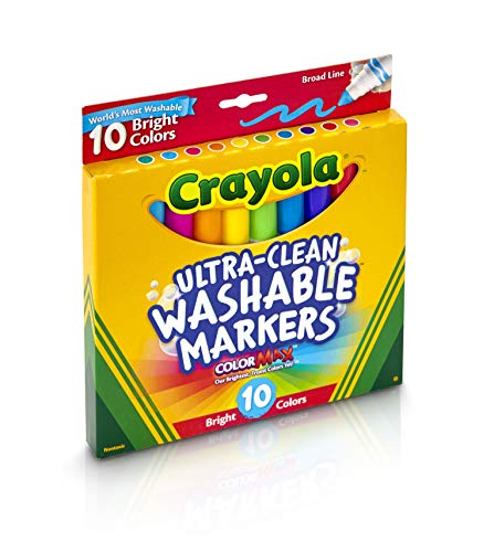 Crayola Ultraclean Broadline Bright Markers (10 Count) - Image 2 thumbnail