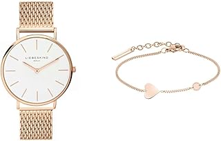 LIEBESKIND BERLIN Damen Armbanduhr – 38 mm rundes Gehäuse – Quarzuhr mit Leder- oder Mesharmband – 5 ATM wasserdicht – Alltagstauglich & stilvoll – Verschiedene Farben